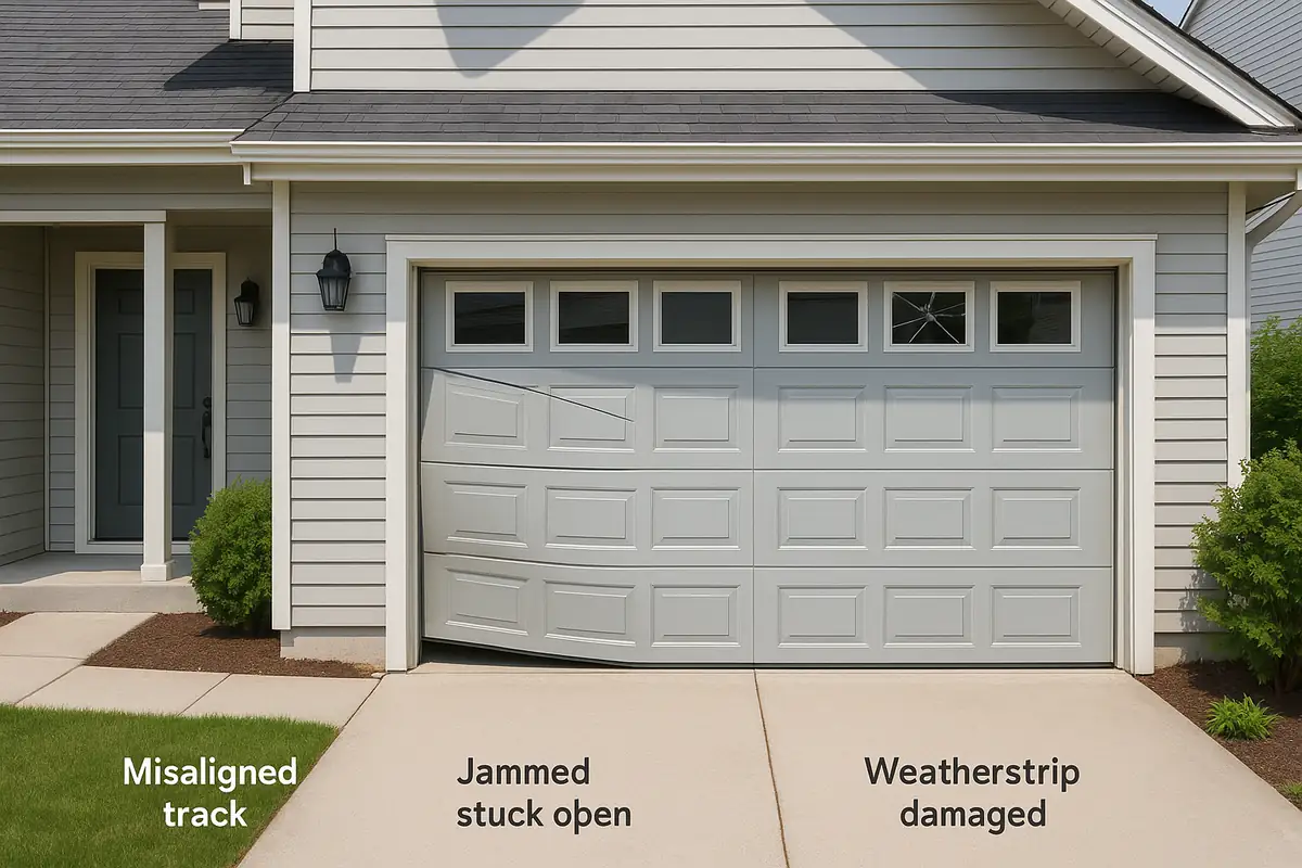 Fixing Garage Door Track Alignment Issues | Waynesville Guide